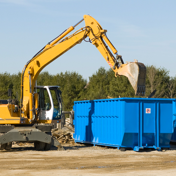 is there a minimum or maximum amount of waste i can put in a residential dumpster in Comstock